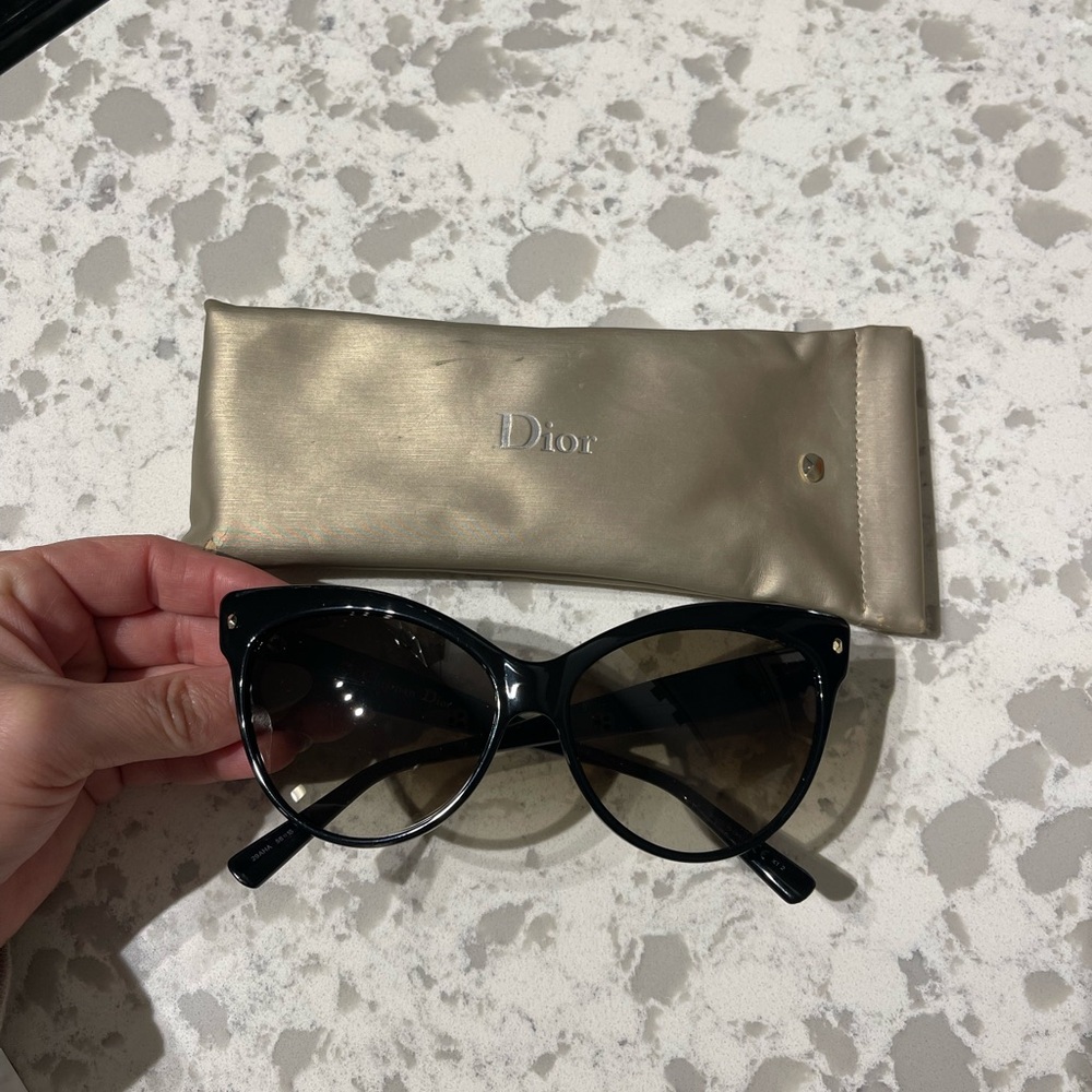 Dior Black Cat-Eye Sunglasses